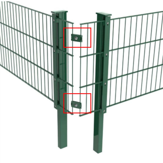 doppelstabmattenzaun hoekverbinding grün Betafence